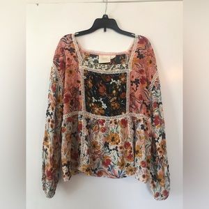 Maeve by Anthropologie Floral Blouse